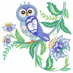 Jacobean Owls 2 06(Lg) machine embroidery designs