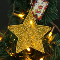 Organza Christmas Ornaments 04 machine embroidery designs