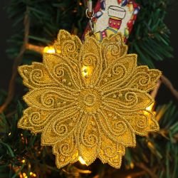 Organza Christmas Ornaments 08 machine embroidery designs