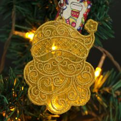 Organza Christmas Ornaments 10 machine embroidery designs