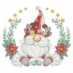 Christmas Gnome 01(Md) machine embroidery designs