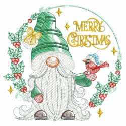 Christmas Gnome 02(Md) machine embroidery designs