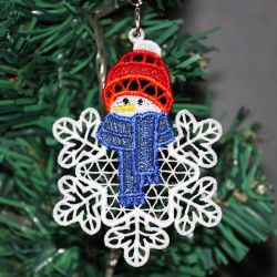 FSL Snowflake Snowman 02 machine embroidery designs