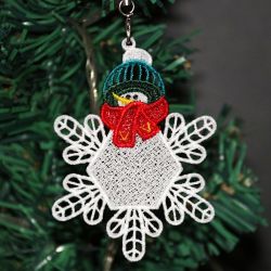 FSL Snowflake Snowman 05 machine embroidery designs