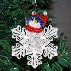 FSL Snowflake Snowman 06 machine embroidery designs