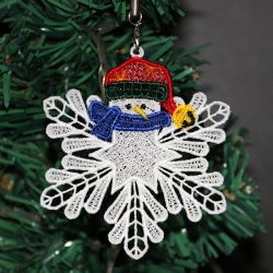 FSL Snowflake Snowman 08 machine embroidery designs