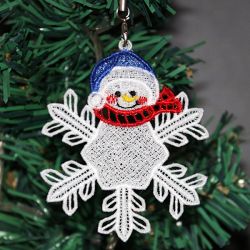 FSL Snowflake Snowman 09 machine embroidery designs