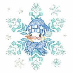 Snowflake Snowman 4(Md) machine embroidery designs