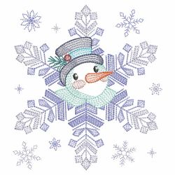 Snowflake Snowman 4 02(Md) machine embroidery designs