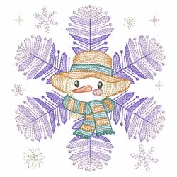Snowflake Snowman 4 04(Lg) machine embroidery designs
