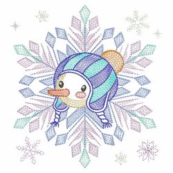 Snowflake Snowman 4 06(Md) machine embroidery designs