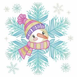 Snowflake Snowman 4 07(Sm) machine embroidery designs