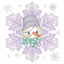 Snowflake Snowman 4 08(Sm) machine embroidery designs