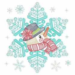 Snowflake Snowman 4 09(Sm) machine embroidery designs