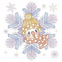 Snowflake Snowman 4 10(Sm) machine embroidery designs