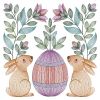 Baltimore Easter Rabbit Quilt 08(Lg)