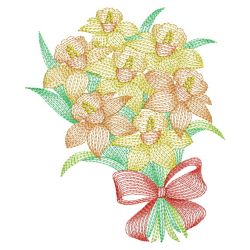 Rippled Flower Bouquets 08(Sm) machine embroidery designs