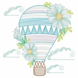 Blooming Hot Air Balloon 03(Md) machine embroidery designs