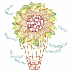 Blooming Hot Air Balloon 04(Md) machine embroidery designs