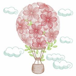 Blooming Hot Air Balloon 05(Sm) machine embroidery designs