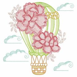 Blooming Hot Air Balloon 09(Sm) machine embroidery designs