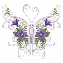 Rippled Butterflies 7 06(Md) machine embroidery designs