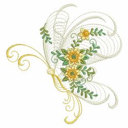 Rippled Butterflies 7 08(Lg) machine embroidery designs