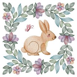 Baltimore Easter Rabbit Quilt 03(Lg)