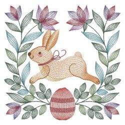 Baltimore Easter Rabbit Quilt 04(Sm) machine embroidery designs
