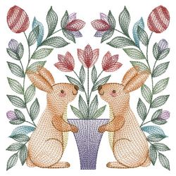 Baltimore Easter Rabbit Quilt 09(Lg)