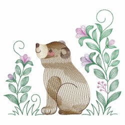 Spring Woodland Animals 3 02(Sm) machine embroidery designs