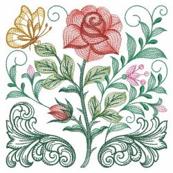 Baroque Blooms 02(Md) machine embroidery designs
