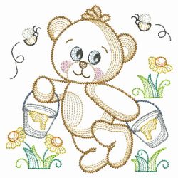 Vintage Honey Bear 05(Md) machine embroidery designs