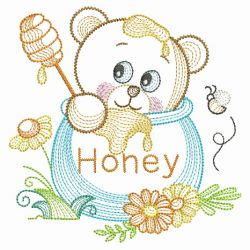 Vintage Honey Bear 07(Md) machine embroidery designs