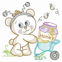 Vintage Honey Bear 09(Md) machine embroidery designs