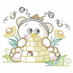 Vintage Honey Bear 10(Lg) machine embroidery designs