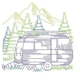 Vintage Camping 02(Lg) machine embroidery designs