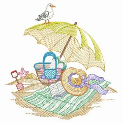 Beach Time 5 05(Sm) machine embroidery designs