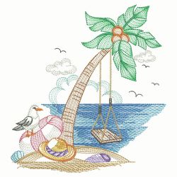 Beach Time 5 09(Md) machine embroidery designs