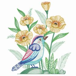 Birds And Blooms 2 01(Md) machine embroidery designs