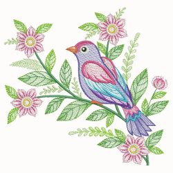 Birds And Blooms 2 03(Md) machine embroidery designs