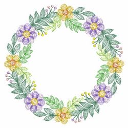 Wildflower Wreaths 04(Sm) machine embroidery designs