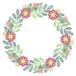 Wildflower Wreaths 06(Md) machine embroidery designs