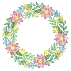 Wildflower Wreaths 10(Sm) machine embroidery designs