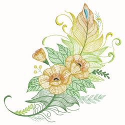 Feathers In Bloom 07(Sm) machine embroidery designs