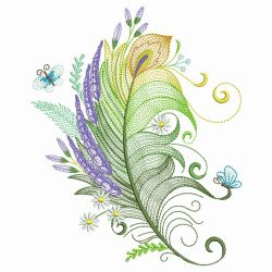 Feathers In Bloom 09(Sm) machine embroidery designs