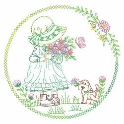 Vintage Sunbonnets 9 05(Md) machine embroidery designs