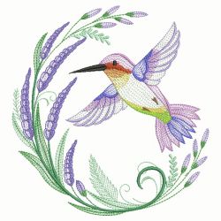 Hummingbird In Bloom 08(Md) machine embroidery designs