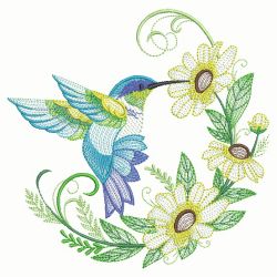 Hummingbird In Bloom 09(Md) machine embroidery designs