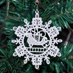 FSL Snowflake Ornaments 10 machine embroidery designs